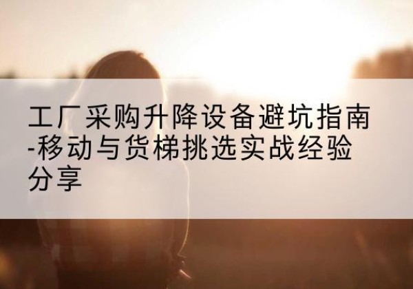 上海移动式升降机怎么选-工厂采购升降设备避坑指南-移动与货梯挑选实战经验分享